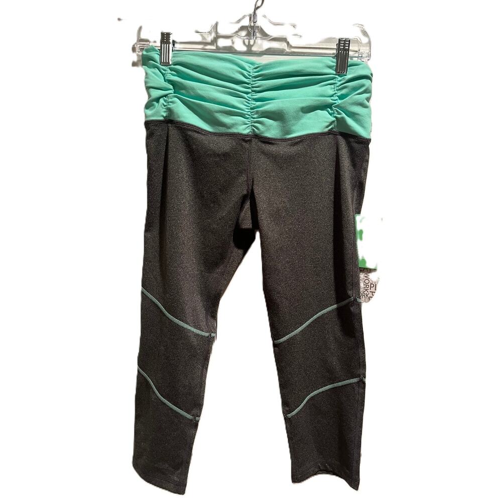 Glyder Womens S Capri Work Out Pants Ruched New With Tags